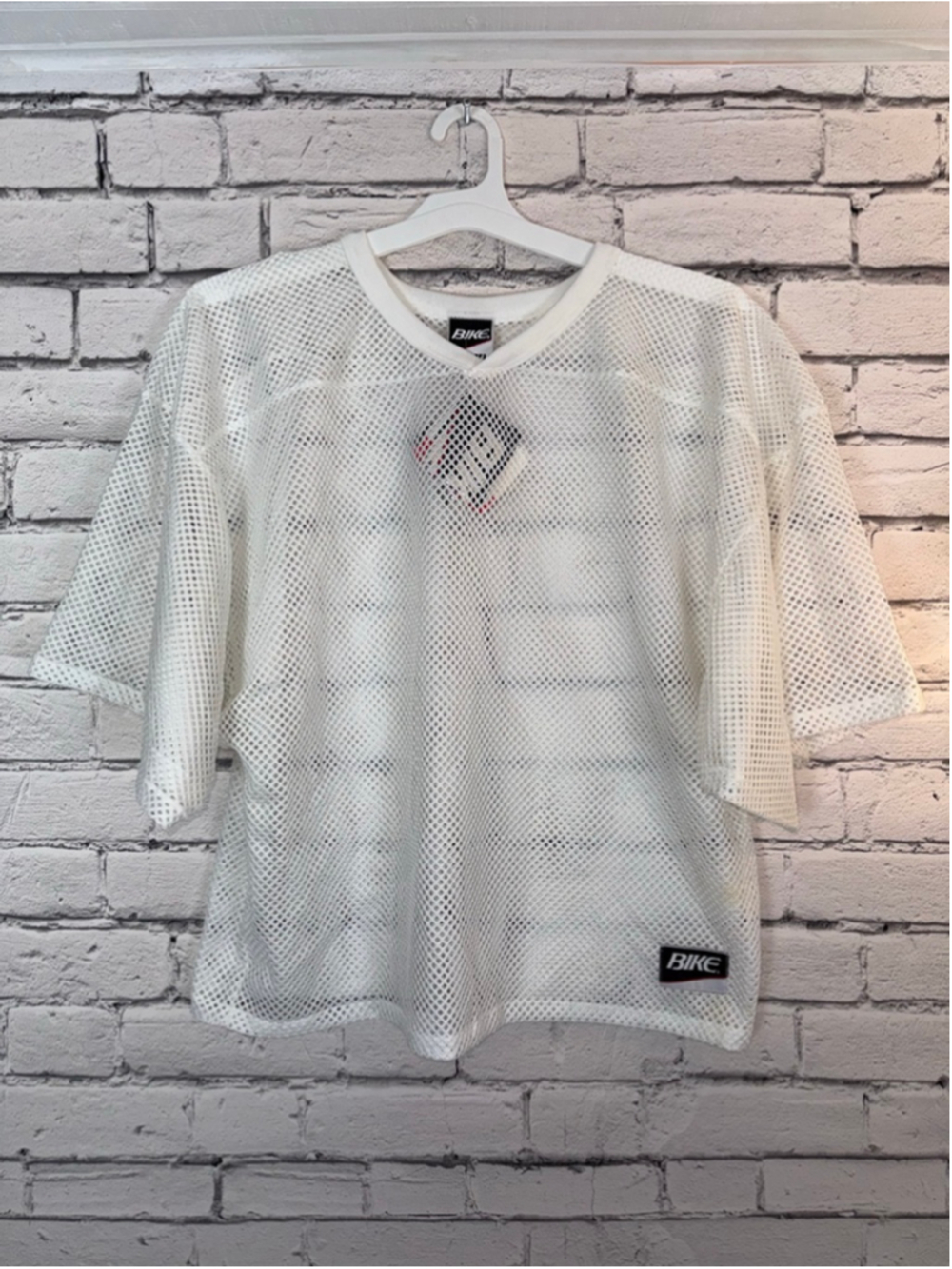 Men's BIKE White Mesh Jersey size XXL BIKE Football Jersey Mesh Shirt NWT VTG